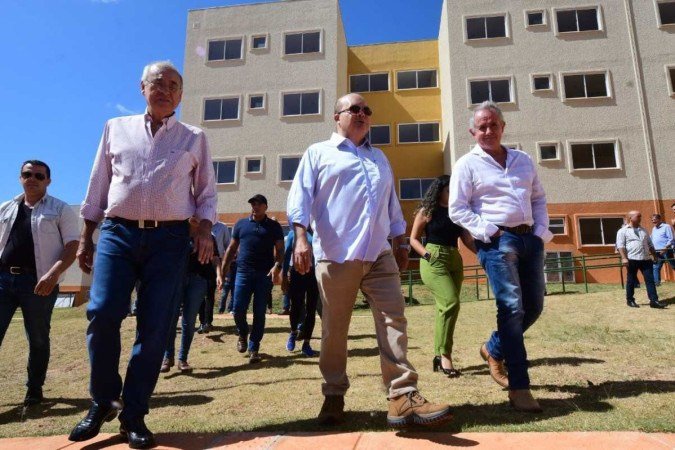 Ibaneis visitou as obras na manhã desta quinta - (crédito: Ed Alves/CB/DA Press) Ibaneis visitou as obras na manhã desta quinta - (crédito: Ed Alves/CB/DA Press)