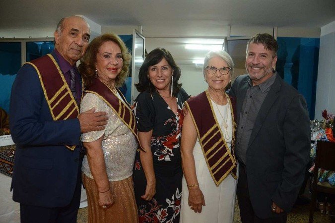 Marlênio Oliveira, Rosa Resende, Aureliza Corrêa, Marli Viana e Lúcio Corrêa