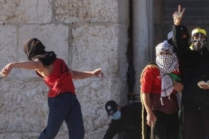 Tensão entre israelenses e palestinos vinha crescendo nos últimos dias - (crédito: EPA) Tensão entre israelenses e palestinos vinha crescendo nos últimos dias - (crédito: EPA)