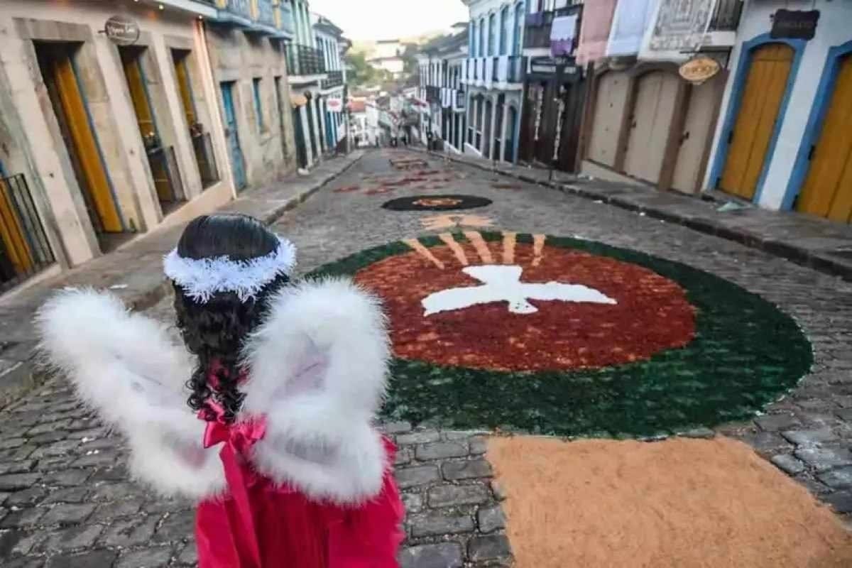 Decoração carnaval rua Direita - Ouro Preto -MG/BR