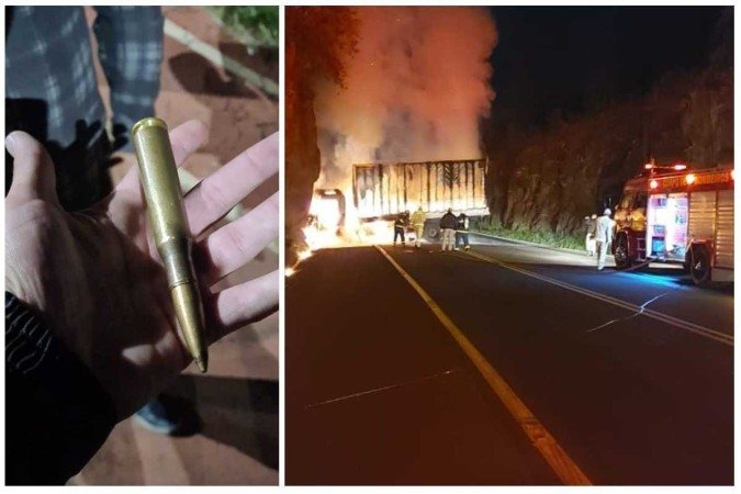 Policiais explicaram que bandidos tinham armamento pesado e tentaram sitiar cidade, mas foram frustrados por operação de contingência das polícias Militar e Civil - (crédito: @TaniaMandarino/Twitter/Reprodução) Policiais explicaram que bandidos tinham armamento pesado e tentaram sitiar cidade, mas foram frustrados por operação de contingência das polícias Militar e Civil - (crédito: @TaniaMandarino/Twitter/Reprodução)