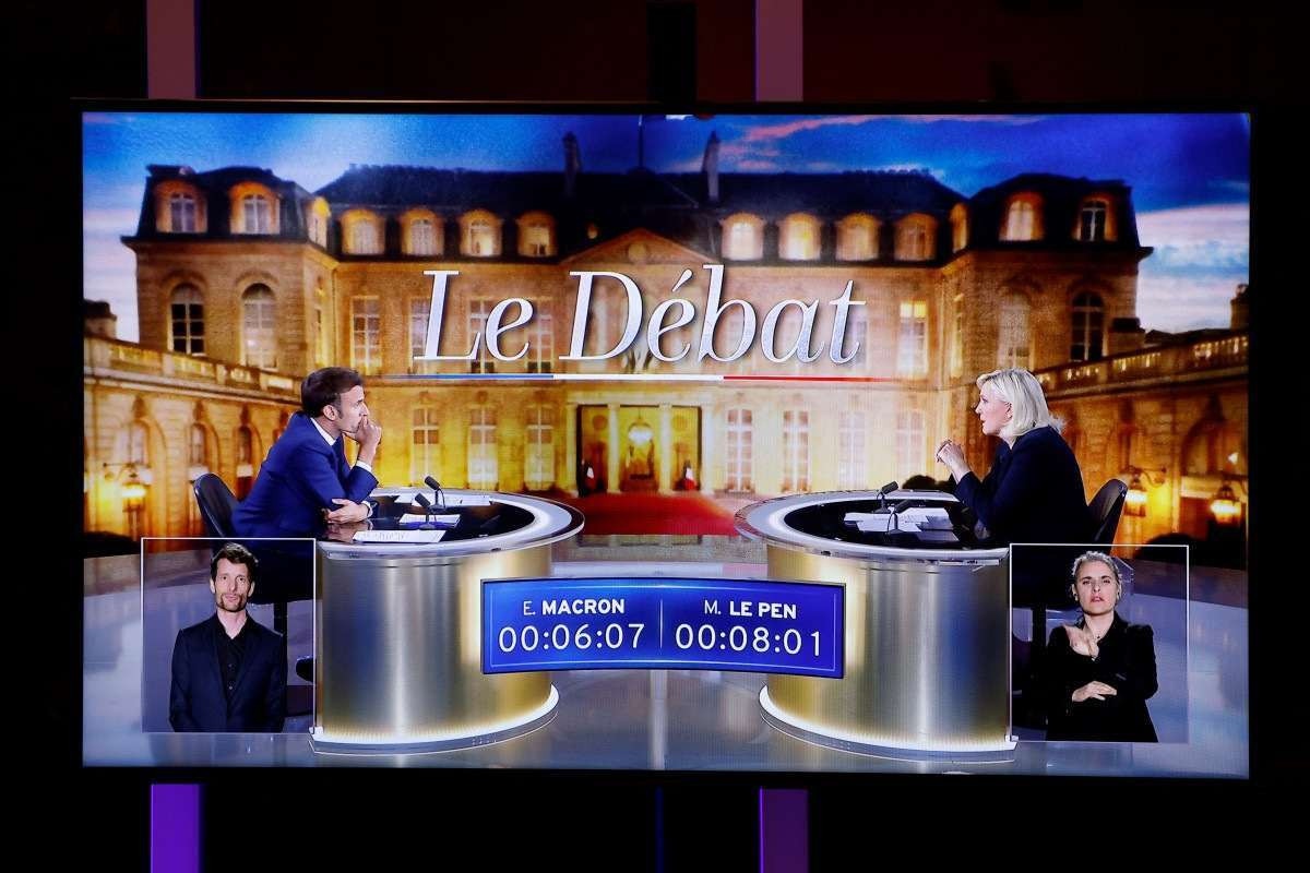 Macron e Le Pen falam sobre Rússia em debate pré-segundo turno