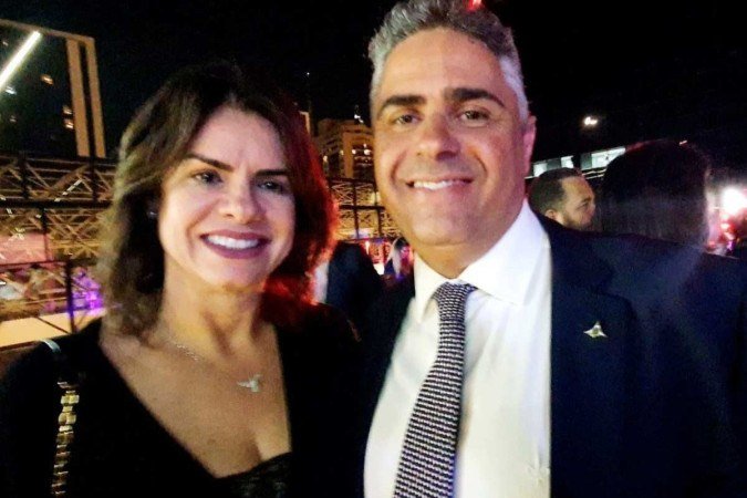 Soraia e o marido, secretário 
de Turismo, William Almeida