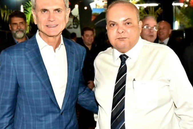 Paulo Octavio Pereira e o governador Ibaneis Rocha