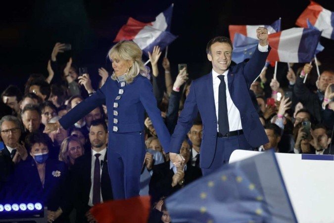 Macron é o 1º presidente reeleito na França em 20 anos, Le Pen reconhece derrota - (crédito: AFP) Macron é o 1º presidente reeleito na França em 20 anos, Le Pen reconhece derrota - (crédito: AFP)