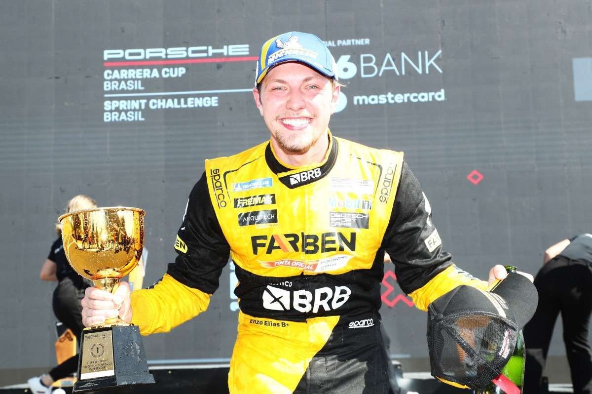 Enzo Elias vence mais uma e segue na caça ao título da Porsche Cup