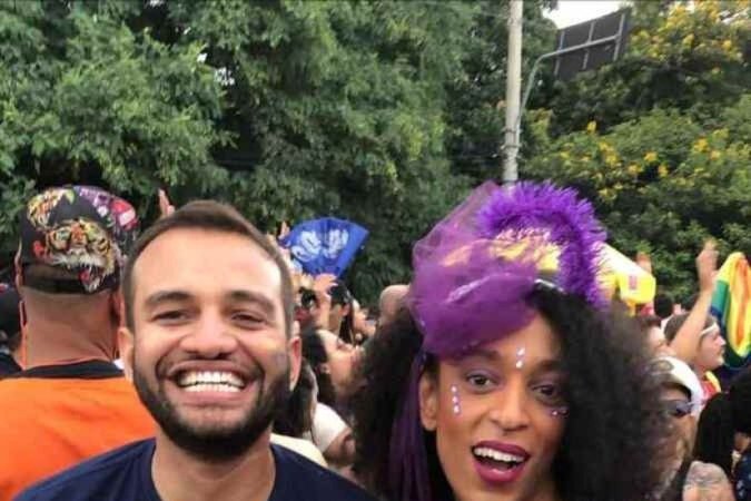  Crédito: Arquivo Pessoal. Eixo Capital. Fábio Félix, deputado e a vereadora Erika Hilton