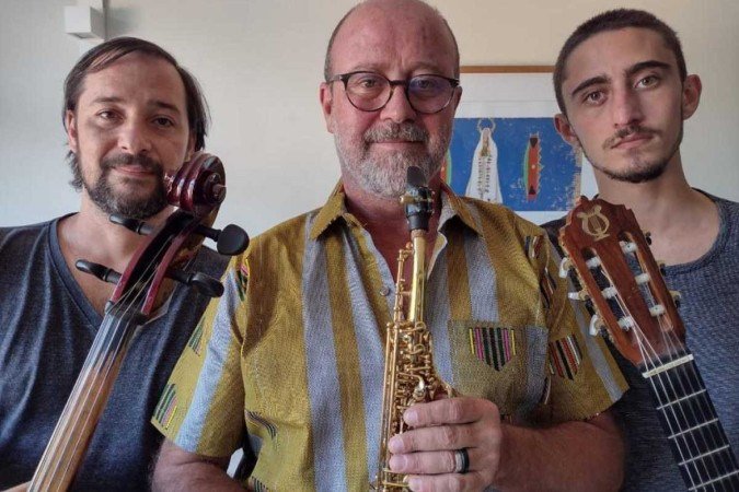 Trio formado por Murilo Grossi, Lucca Grossi e Matheus Ferrari se apresenta no Leão da Serra - (crédito: Contéudo de divulgação ) Trio formado por Murilo Grossi, Lucca Grossi e Matheus Ferrari se apresenta no Leão da Serra - (crédito: Contéudo de divulgação )