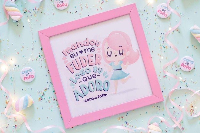 Quadro da Cara de Fofa 