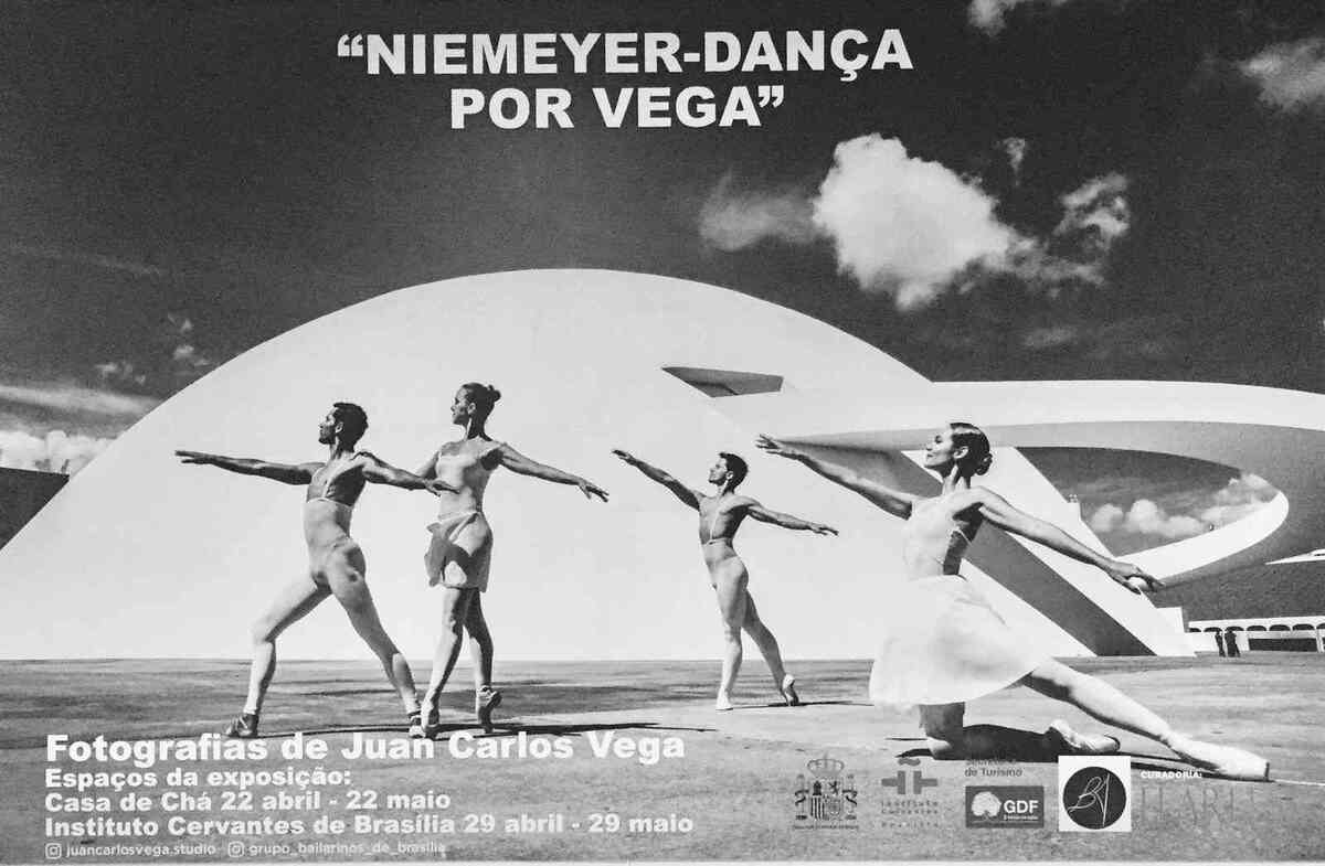 Exposi&ccedil;&atilde;o no DF celebra Niemayer com fotos de bailarinos em Bras&iacute;lia