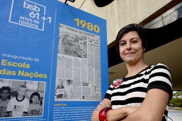  29/04/2022 CrÃ©dito: Marcelo Ferreira/CB/D.A Press. Brasil. Brasilia - DF - CCBB. exposiÃ§Ã£o bsb 61 1 dias de histÃ³ria. Sabrina Ottani.