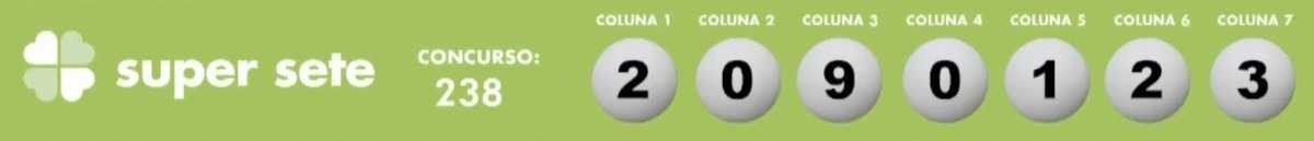 Confira os números sorteados na Super Sete desta segunda (2/5)