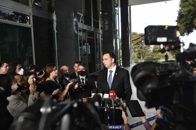 Os presidentes do Supremo Tribunal Federal, Ministro Luiz Fux, e do Senado, Senador Rodrigo Pacheco, se reuniram nesta terça-feira (3/5) por cerca de 45 minutos na Presidência do STF.