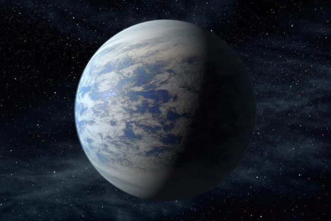 A imagem retrata Kepler-69c, um planeta do tamanho da Terra na zona habitável de uma estrela como o nosso sol, localizada a cerca de 2.700 anos-luz da Terra na constelação de Cygnus - (crédito: NASA Ames/JPL-Caltech/T. Pilha) A imagem retrata Kepler-69c, um planeta do tamanho da Terra na zona habitável de uma estrela como o nosso sol, localizada a cerca de 2.700 anos-luz da Terra na constelação de Cygnus - (crédito: NASA Ames/JPL-Caltech/T. Pilha)