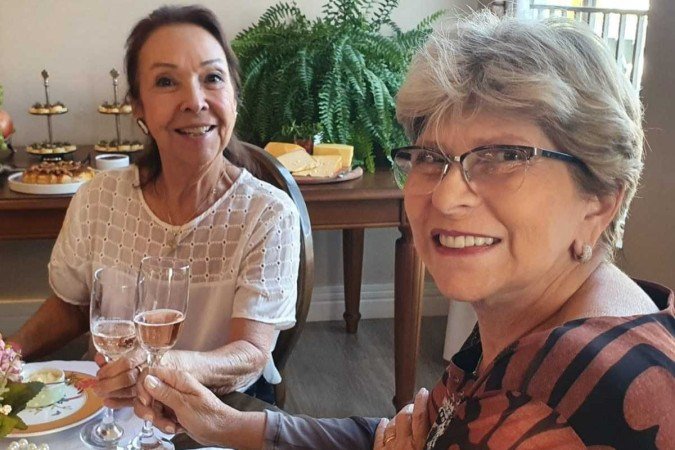 Maria OLímpia Gardino e 
Rosângela Meneguetti