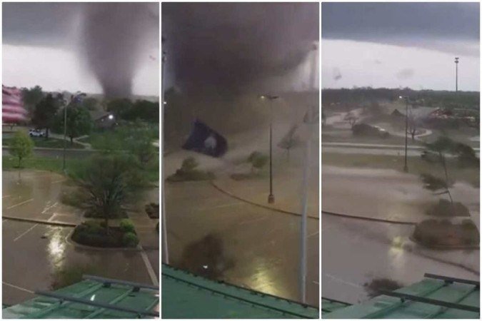 Hurricane hits rural US city; awesome pictures Hurricane hits rural US city; awesome pictures