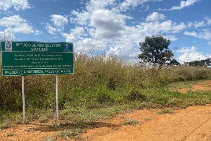  Imagens do Parque Gatumé, onde uma mulher foi encontrada carbonizada. Local onde o corpo foi encontrado -  (crédito: Ailim Cabral/CB/D.A Press)