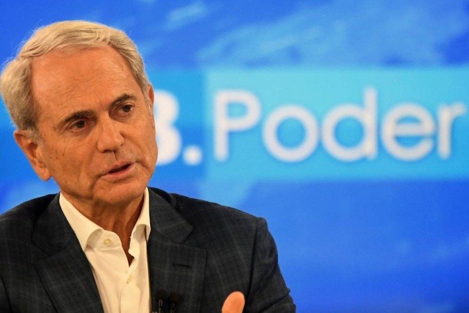  09/05/2022. Cr&eacute;dito: Ed Alves/CB/D.A Press. Brasil. Bras&iacute;lia - DF. Cidades. CB Poder recebe o empres&aacute;rio e presidente do PSD/DF, Paulo Oct&aacute;vio. Na bancada, a jornalista Ana Maria Campos. 