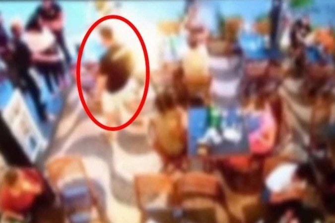 Imagens de segurança flagraram o momento da confusão - (crédito: Material cedido ao Correio) Imagens de segurança flagraram o momento da confusão - (crédito: Material cedido ao Correio)