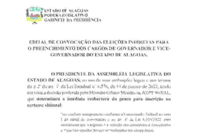 Edital de convocação