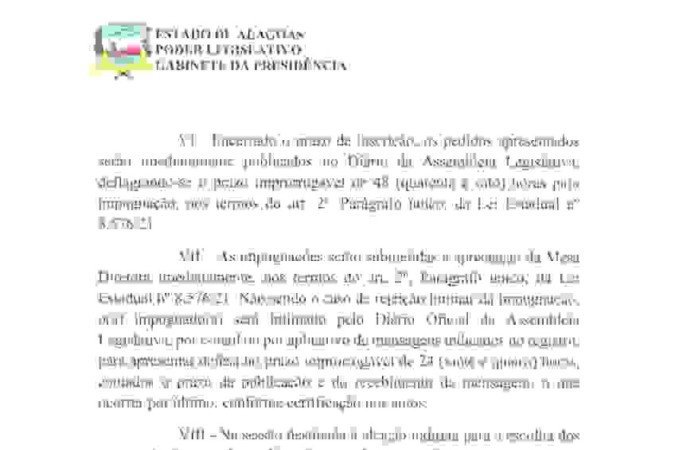 Edital de convocação