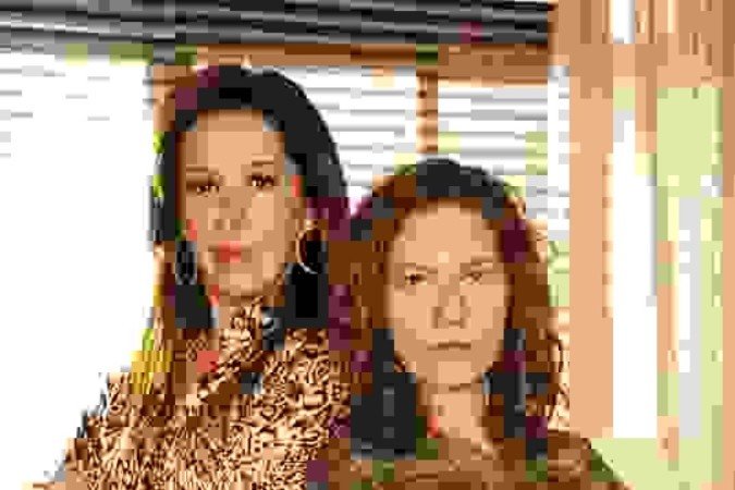 Claudia Raia e Patrícia Pillar como Donatela e Flora na novela A favorita