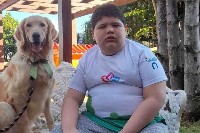 A amizade com a golden retriever Aba, 
tem ajudado Arthur Quaresma