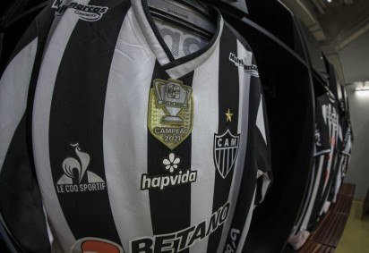 Atual campeão brasileiro, o Atlético-MG é um dos oito clubes que tem casa de apostas como patrocinador máster -  (crédito:  Pedro Souza / Atletico)