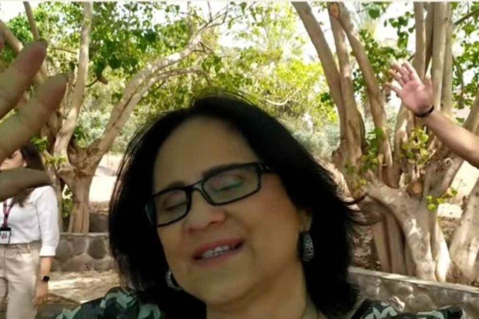 Damares Alves no monte