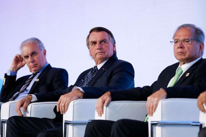 Bolsonaro em evento de supermercados nesta segunda-feira (16/5) - (crédito: Isac Nobrega / Secom) Bolsonaro em evento de supermercados nesta segunda-feira (16/5) - (crédito: Isac Nobrega / Secom)