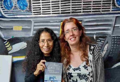 Clara Rosa (direita) e Maria Zuleide Vieira (esquerda) organizaram o projeto 