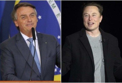 Nas redes sociais, Musk também se posicionou politicamente e criticou práticas empresariais para a sustentabilidade de empresas -  (crédito: Fábio Pozzebom/ Agência Brasil - JIM WATSON / AFP)
