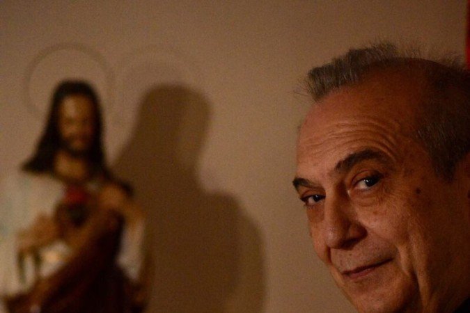  19/05/2022. Crédito: Carlos Vieira/CB/D.A Press. Brasil. Brasilia - DF. Cidades - Novo padre exorcista de Brasília. Na Foto  Padre Silvio Ambrogio Albertario
