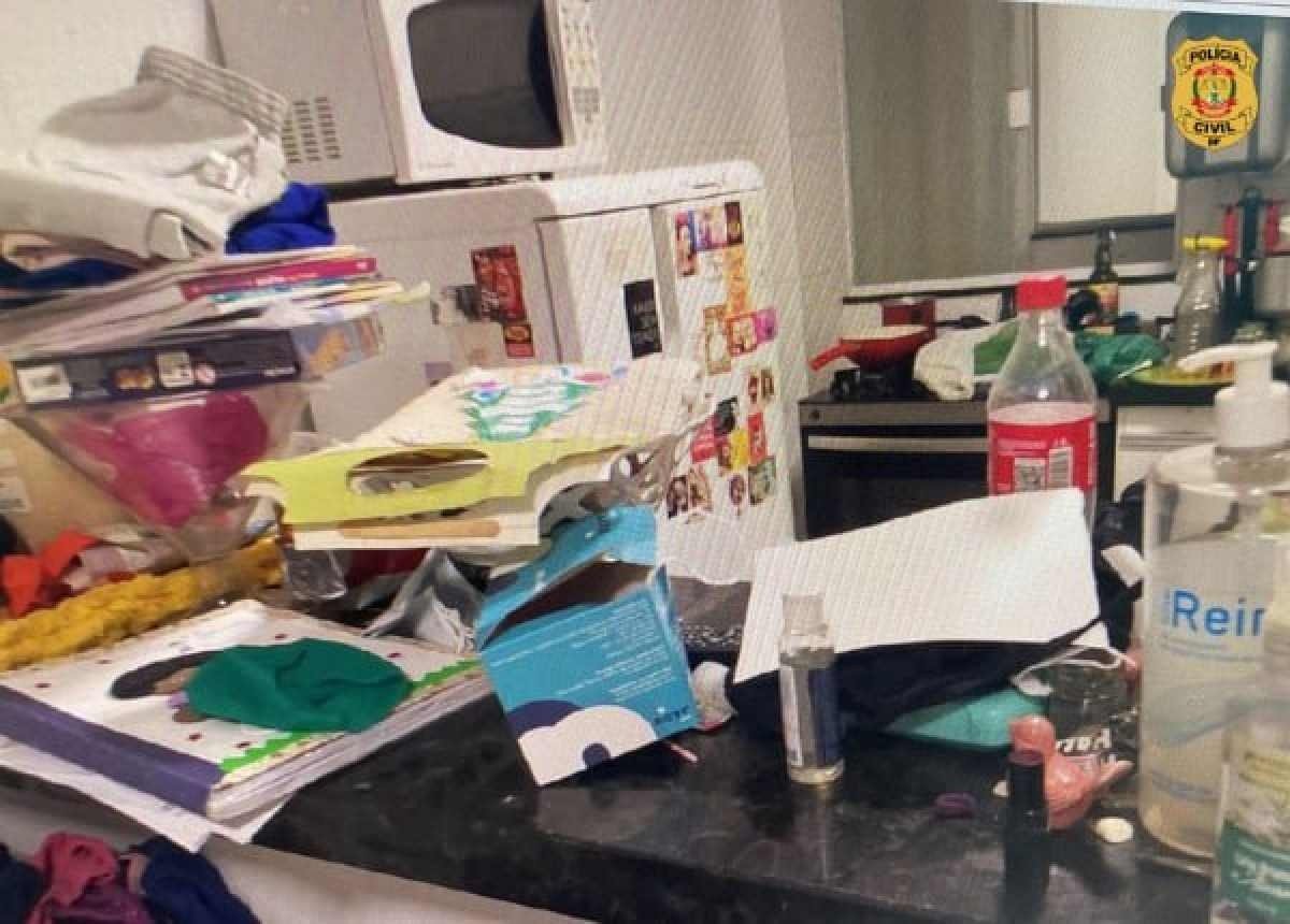 Segundo a Polícia Civil, as crianças eram mantidas em um apartamento repleto de fezes, urina de cachorro de estimação, restos de alimentos, roupas podres, insetos e lixo espalhados pelos cômodos. Agentes relataram, ainda, que as vítimas apresentavam lesões pelo corpo, além de piolhos e carrapatos