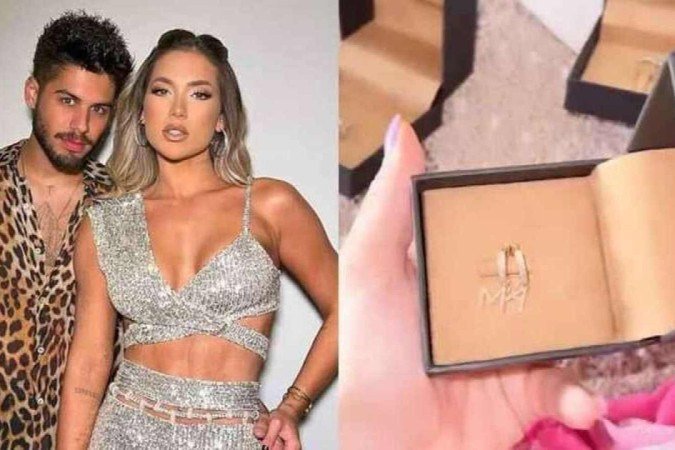 Virgínia presenteia Zé Felipe com brincos de diamante avaliados em R$33 mil - (crédito: Montagem) Virgínia presenteia Zé Felipe com brincos de diamante avaliados em R$33 mil - (crédito: Montagem)