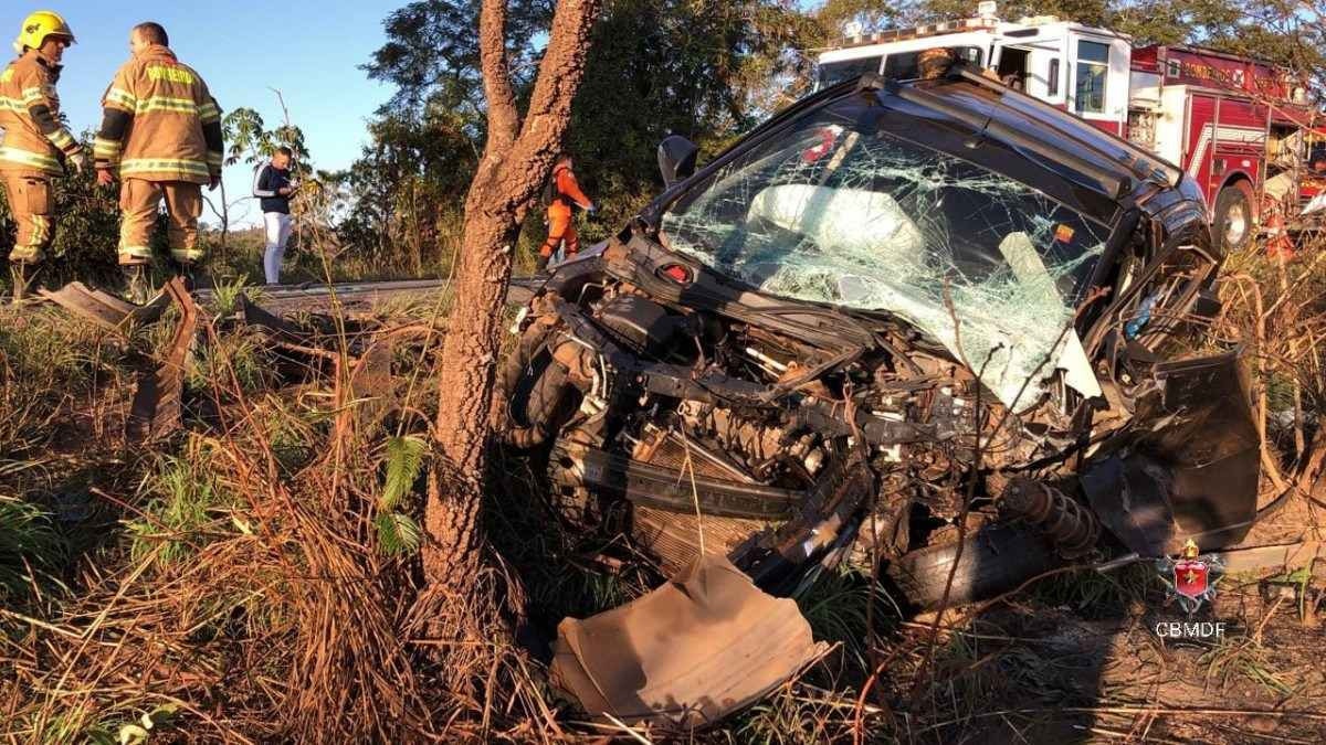 Sinistro de trânsito com três veículos na DF 250 deixa seis vítimas