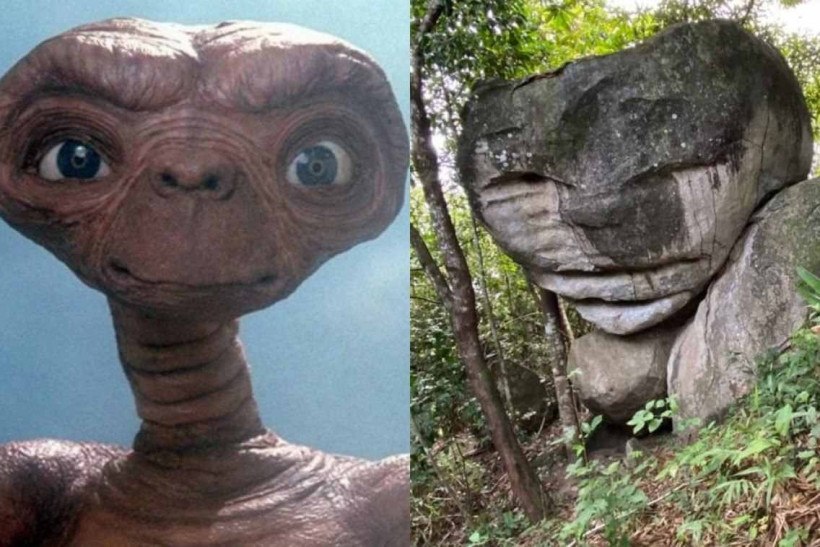 Rocha parecida com personagem do filme 'E.T.' vira ponto turístico em Roraima