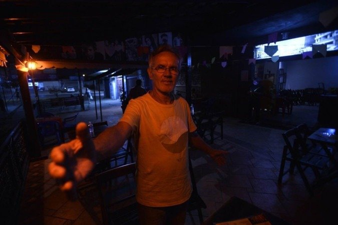  27/05/2022. Crédito: Minervino Júnior/CB/D.A Press. Brasil.  Brasilia - DF. Caderno especial do aniversário deTaguatinga. Bar Caixa da Água em Taguatinga, proprietário Jailer de Assis(Kareca).