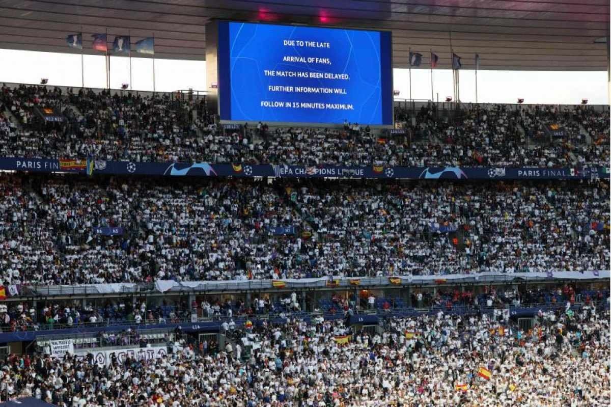 Confusão na entrada dos torcedores atrasa final da Liga dos Campeões em Paris