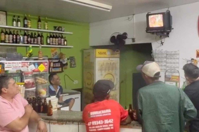 A imagem inusitada viralizou nas redes sociais - (crédito: Reprodução) A imagem inusitada viralizou nas redes sociais - (crédito: Reprodução)
