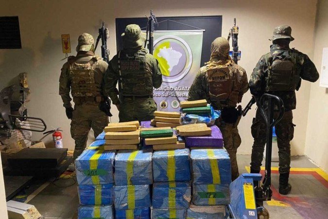 Em nota, Marinha destacou que a operação (agora já no período de desmobilização), teve início em 24 de maio - (crédito: PF/Marinha/Secom) Em nota, Marinha destacou que a operação (agora já no período de desmobilização), teve início em 24 de maio - (crédito: PF/Marinha/Secom)