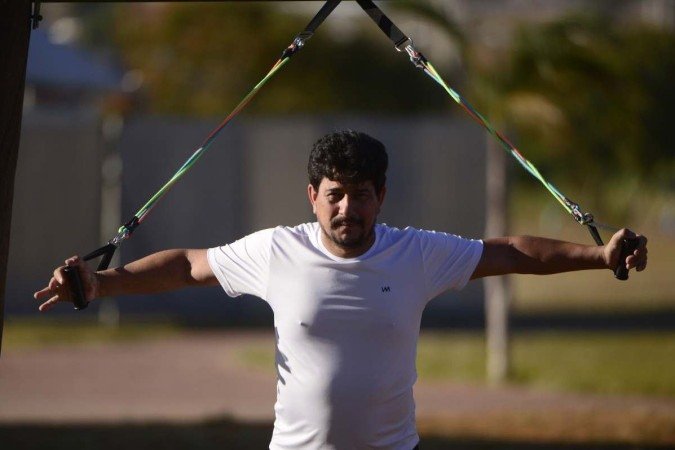  2022. Aniversário de Taguatinga. Na Foto Luís Ramires de Lima, frequentador do Taguaparque.