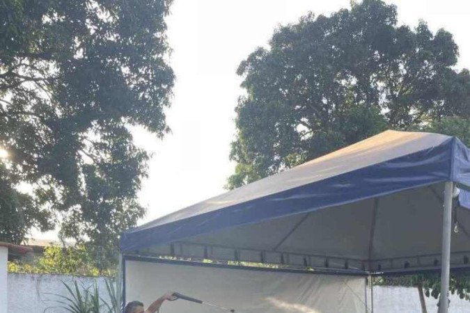 Marianna Mendes no lava a jato gratuito da empresa: 