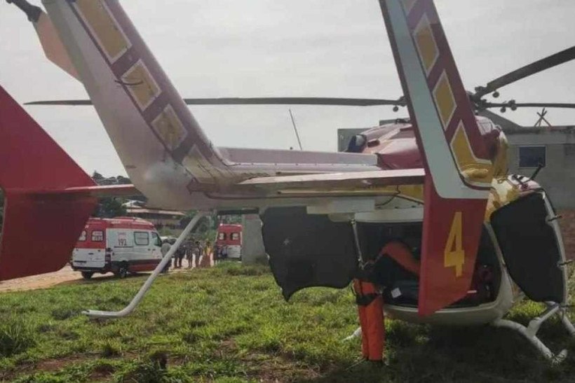 Após queda, homem tem nádega perfurada por barra de ferro