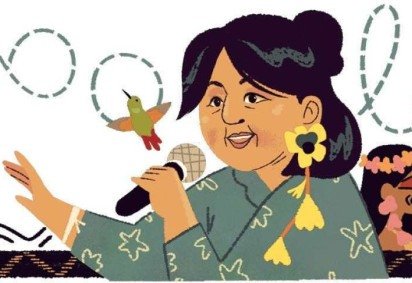Google homenageia Rosane Kaingang, principal ativista indígena brasileira -  (crédito: Google)