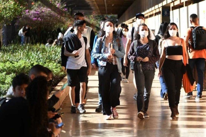 A UnB também subiu uma colocação entre as 76 universidades brasileiras avaliadas - (crédito: Ed Alves/CB) A UnB também subiu uma colocação entre as 76 universidades brasileiras avaliadas - (crédito: Ed Alves/CB)