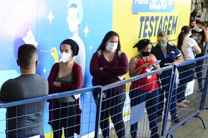45% responderam que estão um pouco preocupados com a covid-19, enquanto 42% estão muito preocupados - (crédito: Marcelo Ferreira/CB/D.A Press) 45% responderam que estão um pouco preocupados com a covid-19, enquanto 42% estão muito preocupados - (crédito: Marcelo Ferreira/CB/D.A Press)