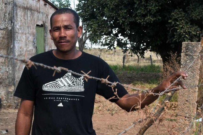  08/06/2022. Crédito: Ed Alves/CB/D.A Press. Brasil. Brasília - Cidades.  Um ano do caso Lazaro Barbosa. Na foto Alain Reis de Santana, caseiro que viu o Lazaro e que ficou preso indevidamente. 