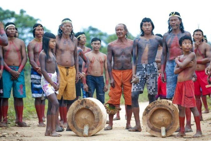 Fotografias da exposição fotográfica Brasil Krahô - filhos do cerrado, de Leopoldo Silva - (crédito: Leopoldo Silva ) Fotografias da exposição fotográfica Brasil Krahô - filhos do cerrado, de Leopoldo Silva - (crédito: Leopoldo Silva )