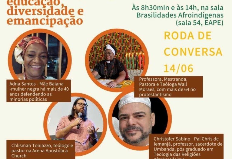 Racismo religioso é tema de roda de conversa  nesta terça